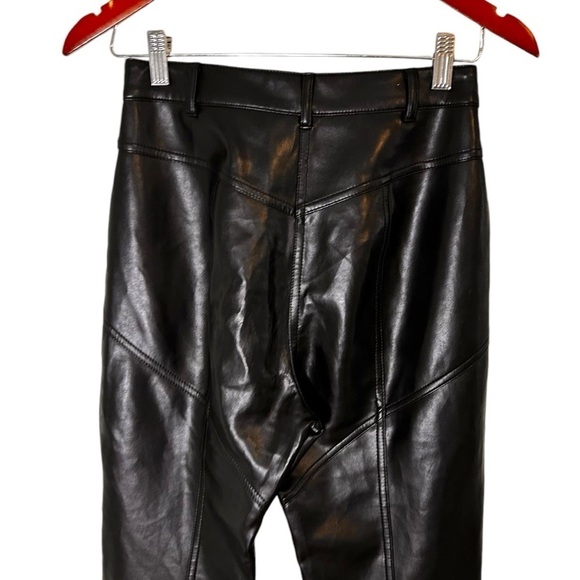 Aritzia Wilfred Rebel Pant- High Waisted Vegan Leather Pants- Black- Size 2 - Picture 11 of 16